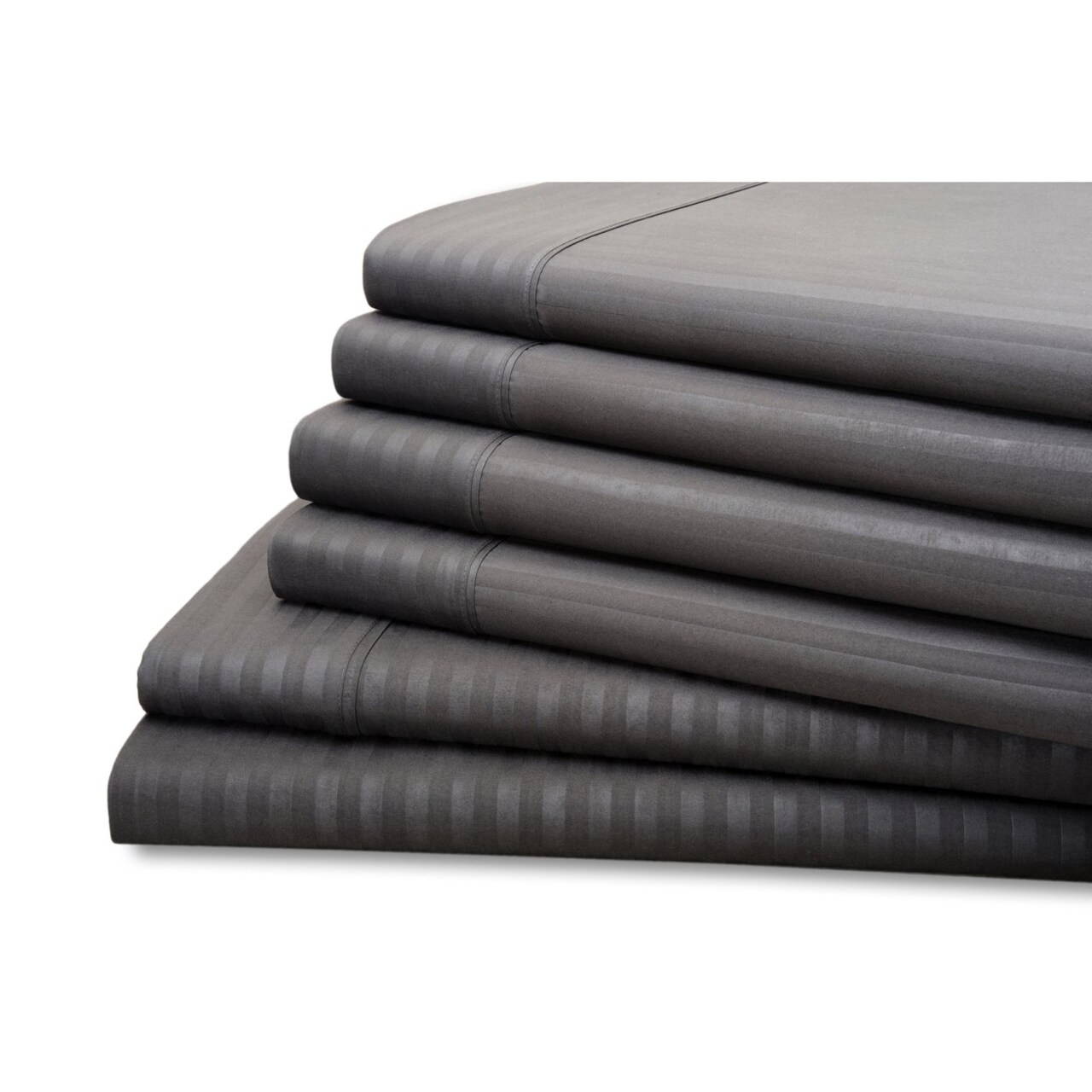 Hotel York Dobby Stripe 6-Piece Microfiber Sheet Set In Multiple Sizes/Colors